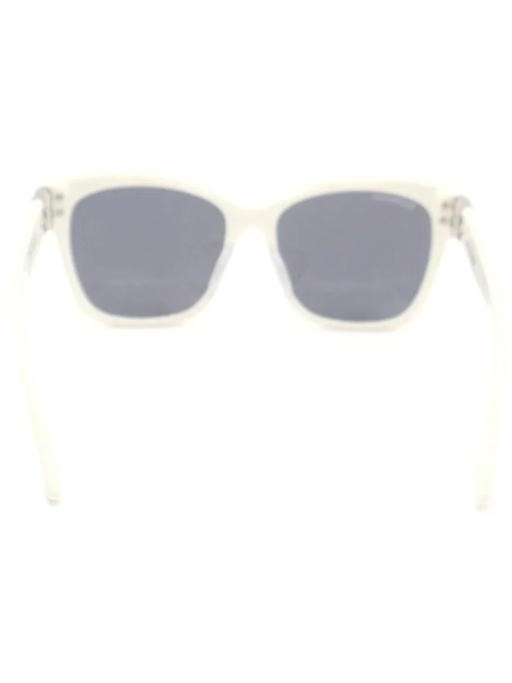 Balenciaga Dynasty Eyewear Square Frame Sunglasses White Silver - Picture 2 of 6